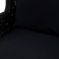 Fotel Nicolas Outdoor Wing Chair, black