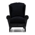 Fotel Nicolas Outdoor Wing Chair, black