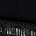 Podnóżek Nicolas Wing Chair Outdoor Footstool, black