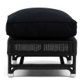 Podnóżek Nicolas Wing Chair Outdoor Footstool, black