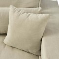 Sofa Metropolis Sofa 3,5 seater, washed cotton, ash grey