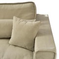Sofa Metropolis Sofa 3,5 seater, washed cotton, ash grey