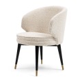 Krzesło Isola Di Capri Dining Armchair, bouclé, white sand