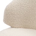 Krzesło Isola Di Capri Dining Armchair, bouclé, white sand