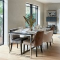 Krzesło Isola Di Capri Dining Armchair, bouclé, white sand