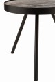 Stolik Fien High Mango Wood Iron Dark Brown Black