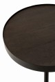 Stolik Fien High Mango Wood Iron Dark Brown Black