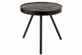 Stolik Fien High Mango Wood Iron Dark Brown Black