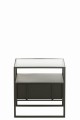 Stolik Frame Metal/Glass Black