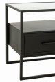 Stolik Frame Metal/Glass Black