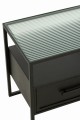 Stolik Frame Metal/Glass Black