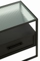 Stolik Frame Metal/Glass Black