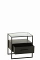 Stolik Frame Metal/Glass Black