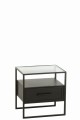 Stolik Frame Metal/Glass Black