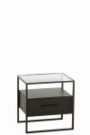 Stolik Frame Metal/Glass Black