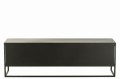 Komoda Metal/Glass Black