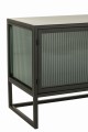 Komoda Metal/Glass Black