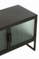 Komoda Metal/Glass Black