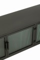 Komoda Metal/Glass Black