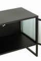 Komoda Metal/Glass Black