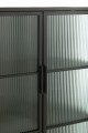 Komoda Metal/Glass Black
