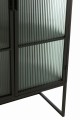 Komoda Metal/Glass Black