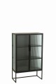 Komoda Metal/Glass Black