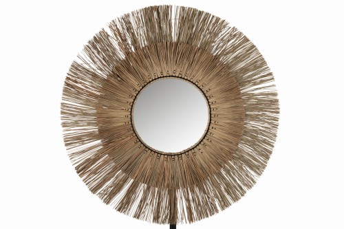 Lustro Mendi Round Grass Natural Large