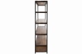 Regał Wood/Metal Brown+Black
