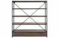78555-5.jpegRegał Wood/Metal Brown+Black