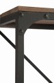 Regał Wood/Metal Brown+Black