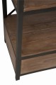 Regał Wood/Metal Brown+Black
