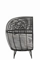 Fotel Oval Steel Black