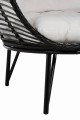 Fotel Oval Steel Black