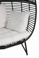 Fotel Oval Steel Black