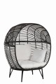 Fotel Oval Steel Black