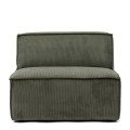 Sofa modułowa The Jagger Center 95cm, english rib, moss green