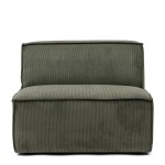Sofa modułowa The Jagger Center 95cm, english rib, moss green