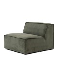 Sofa modułowa The Jagger Center 95cm, english rib, moss green
