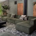 Sofa modułowa The Jagger Center 95cm, english rib, moss green