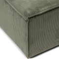 Puf The Jagger Footstool, english rib, moss green