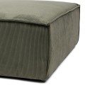 Puf The Jagger Footstool, english rib, moss green