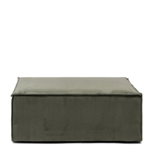 Puf The Jagger Footstool, english rib, moss green