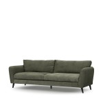 Sofa Sophia Sofa 3,5 Seater, english rib, moss green