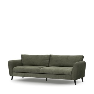 Sofa Sophia Sofa 3,5 Seater, english rib, moss green