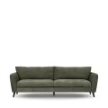 Sofa Sophia Sofa 3,5 Seater, english rib, moss green