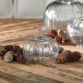 Dynia szklana dekoracyjna RM Decoration Pumpkin, Transparent, S