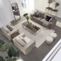Pufa Perruche Stool Boucle WhiSand