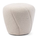 Pufa Perruche Stool Boucle WhiSand