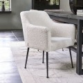 Krzesło Dining Chair The Smith, White Sand, Bouclé